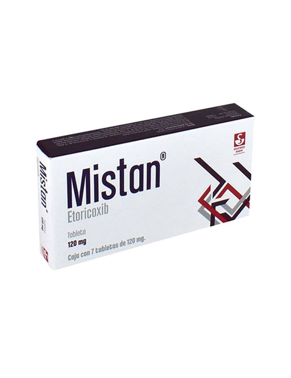 Mistan 120 mg Caja Con 7 Tabletas