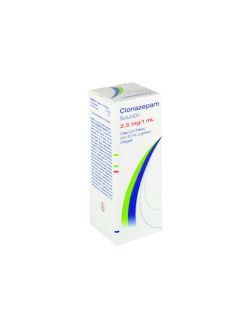 Clonazepam 2.5 mg/1 mL Solución Frasco Con 10 mL - RX1