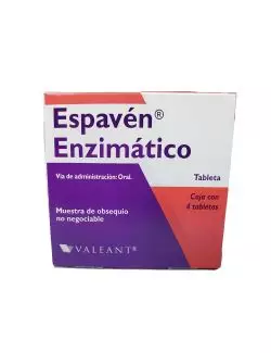 Dos muestras médicas de Espavén Enzimático con 4 tabletas c/u