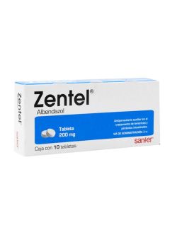 Zentel 200 mg Caja Con 10 Tabletas