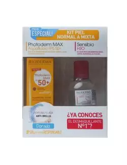 Kit Photoderm MAX Aquafluido Dorado 40 mL + Sensibio H20