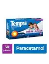 Tempra Infantil 160 mg 30 Tabletas Sabor Uva