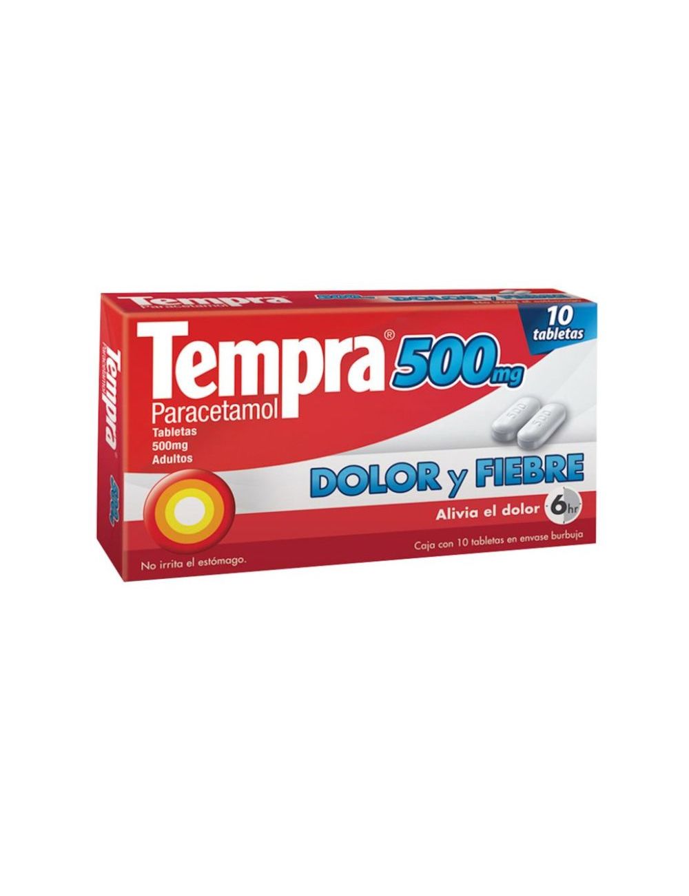 Comprar Tempra 500 mg 10 tabletas