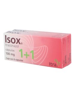 ISOX 100 mg 1 + 1 Caja Con 6 Cápsulas