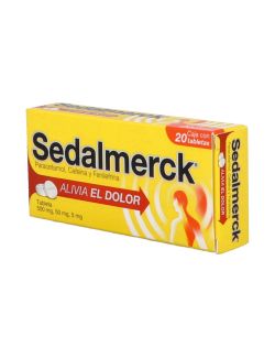 Sedalmerck 500mg/ 50mg/ 5mg Caja Con 20 Tabletas