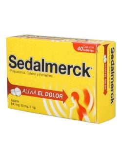 Sedalmerck 500 mg /50 mg /5 mg Caja Con 40 Tabletas