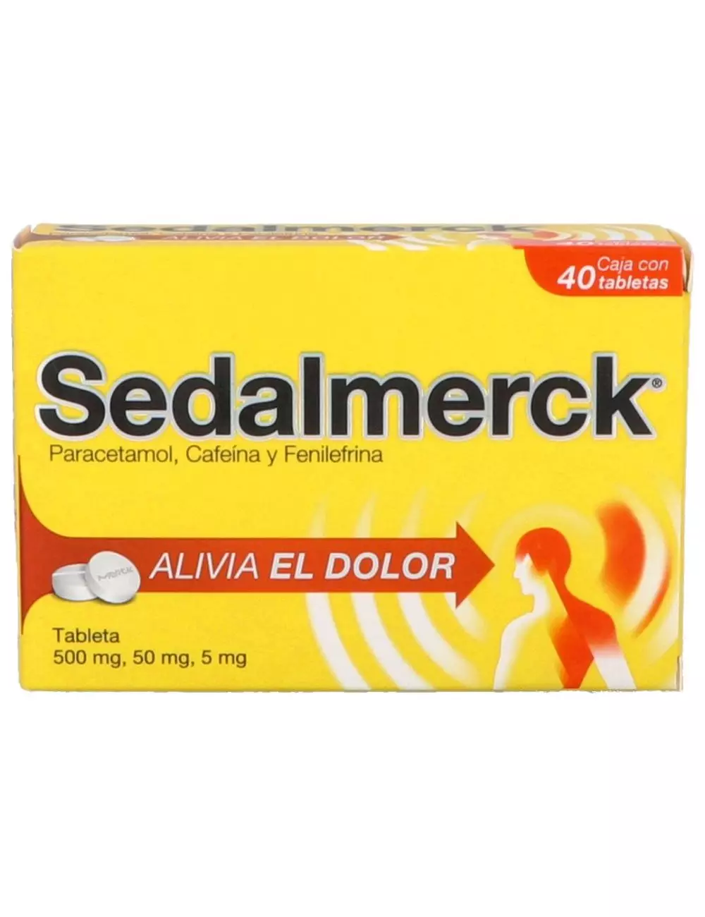 Sedalmerck 500 mg /50 mg /5 mg Caja Con 40 Tabletas