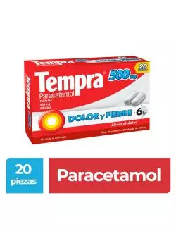 Tempra 500 mg 20 Tabletas