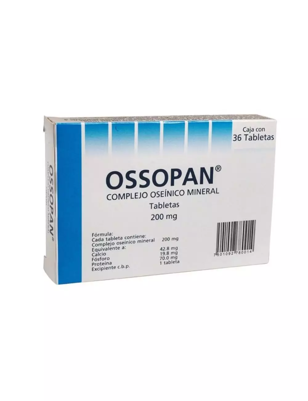 Ossopan 200 mg Caja Con 36 Tabletas