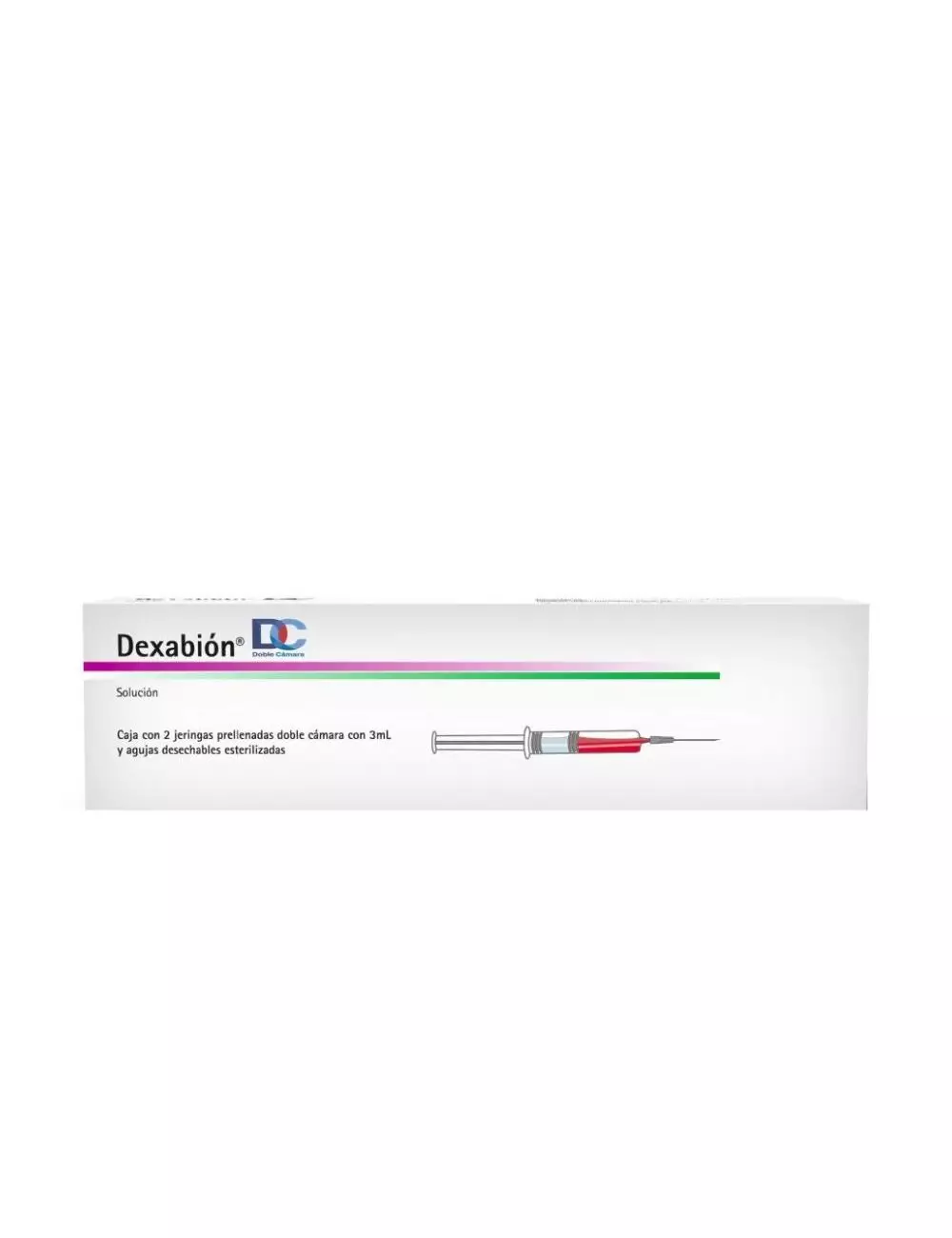 Dexabion Doble Cámara Solución Inyectable Caja Con 3 Jeringas Prellenadas Con 3 mL - RX