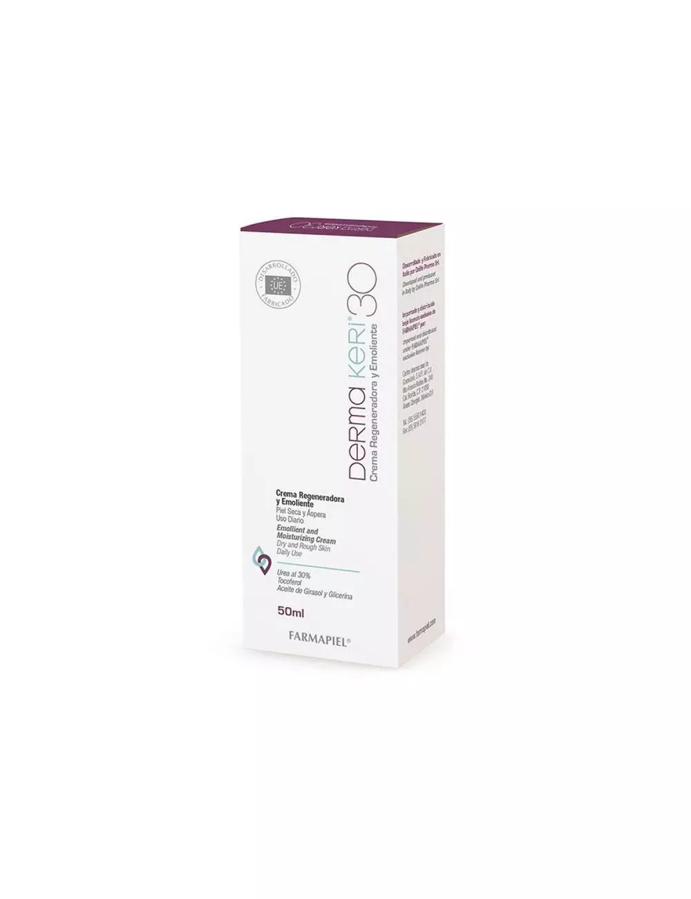 Derma Keri 30% Crema Regeneradora Emoliente Con 50 mL