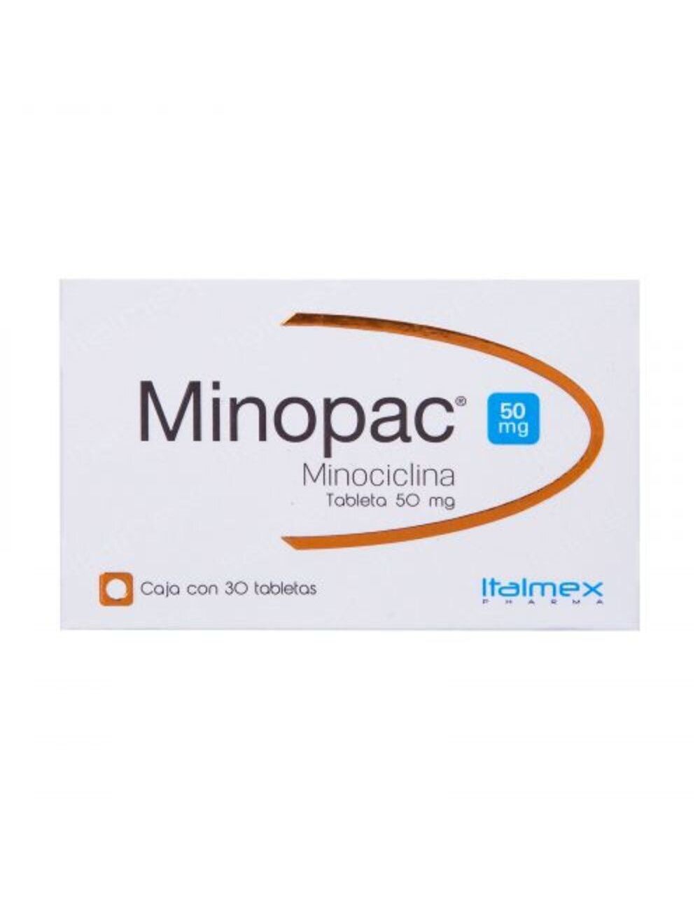 Minopac 50 mg Caja Con 30 Tabletas - RX2.