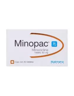 Minopac 50 mg Caja Con 30 Tabletas - RX2.