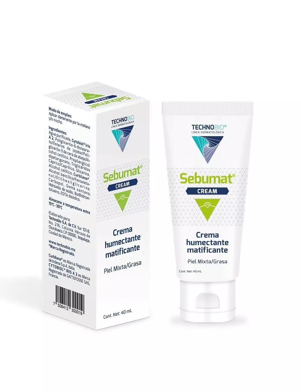 Sebumat Cream Crema Humectante Matificante Con 40 mL