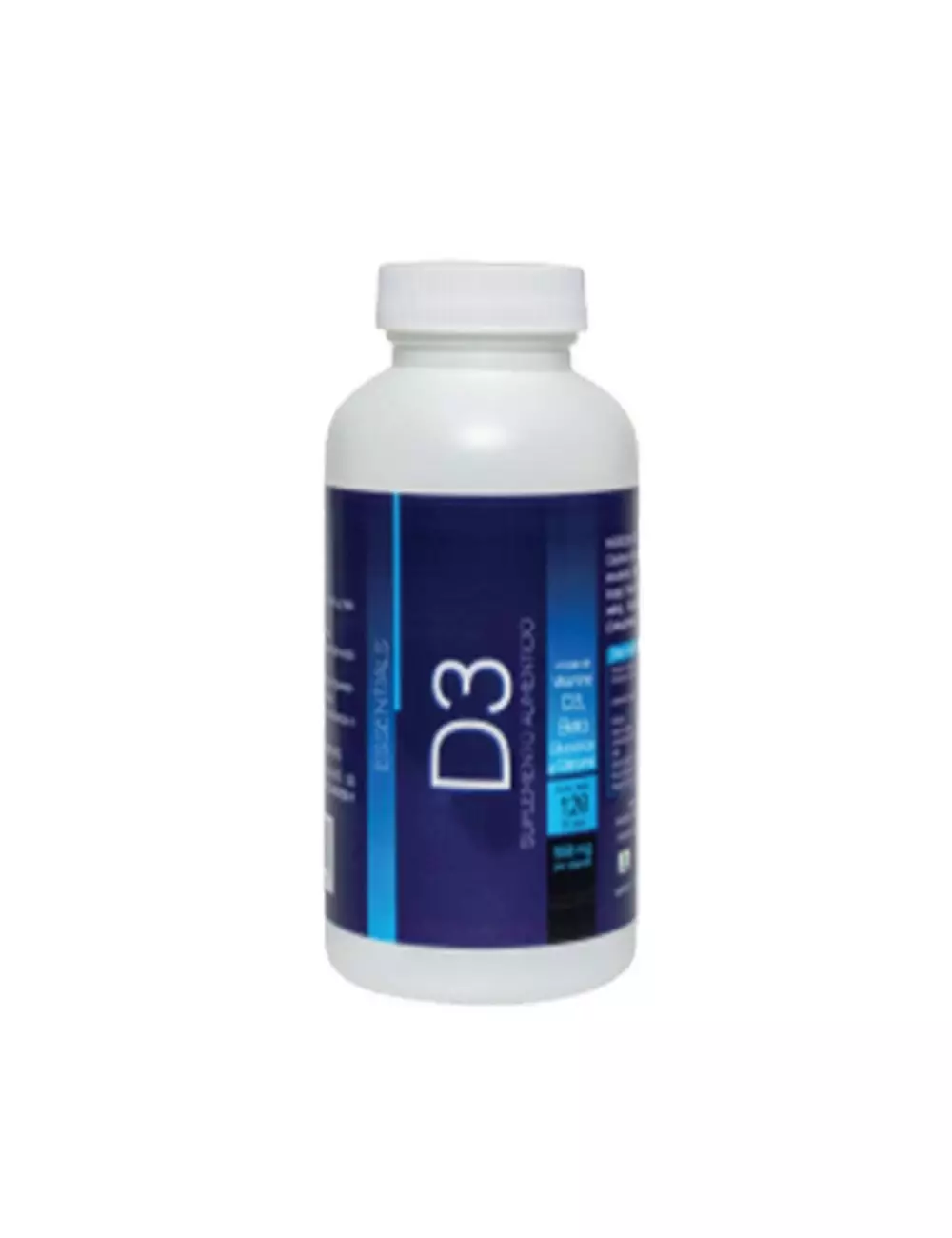 Vitamina D3 400 UI Frasco Con 120 Cápsulas Vegetales