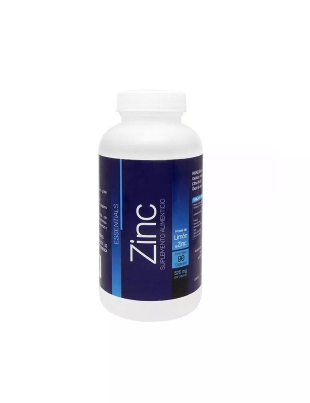 Zinc Frasco Con 90 Cápsulas Vegetales