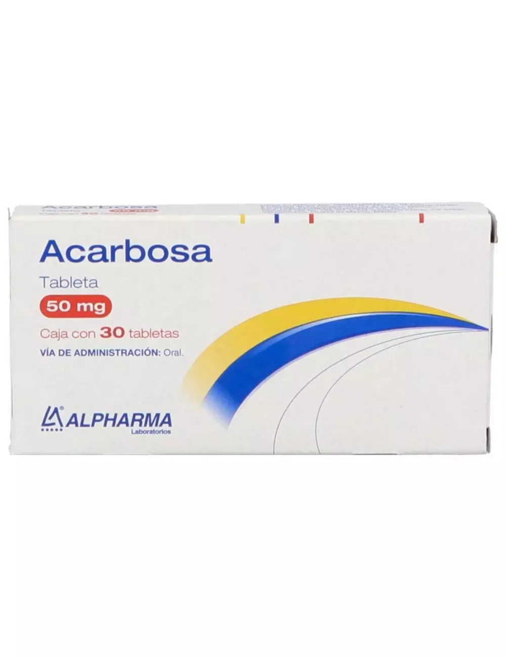 Acarbosa 50 Mg Caja Con 30 Tabletas