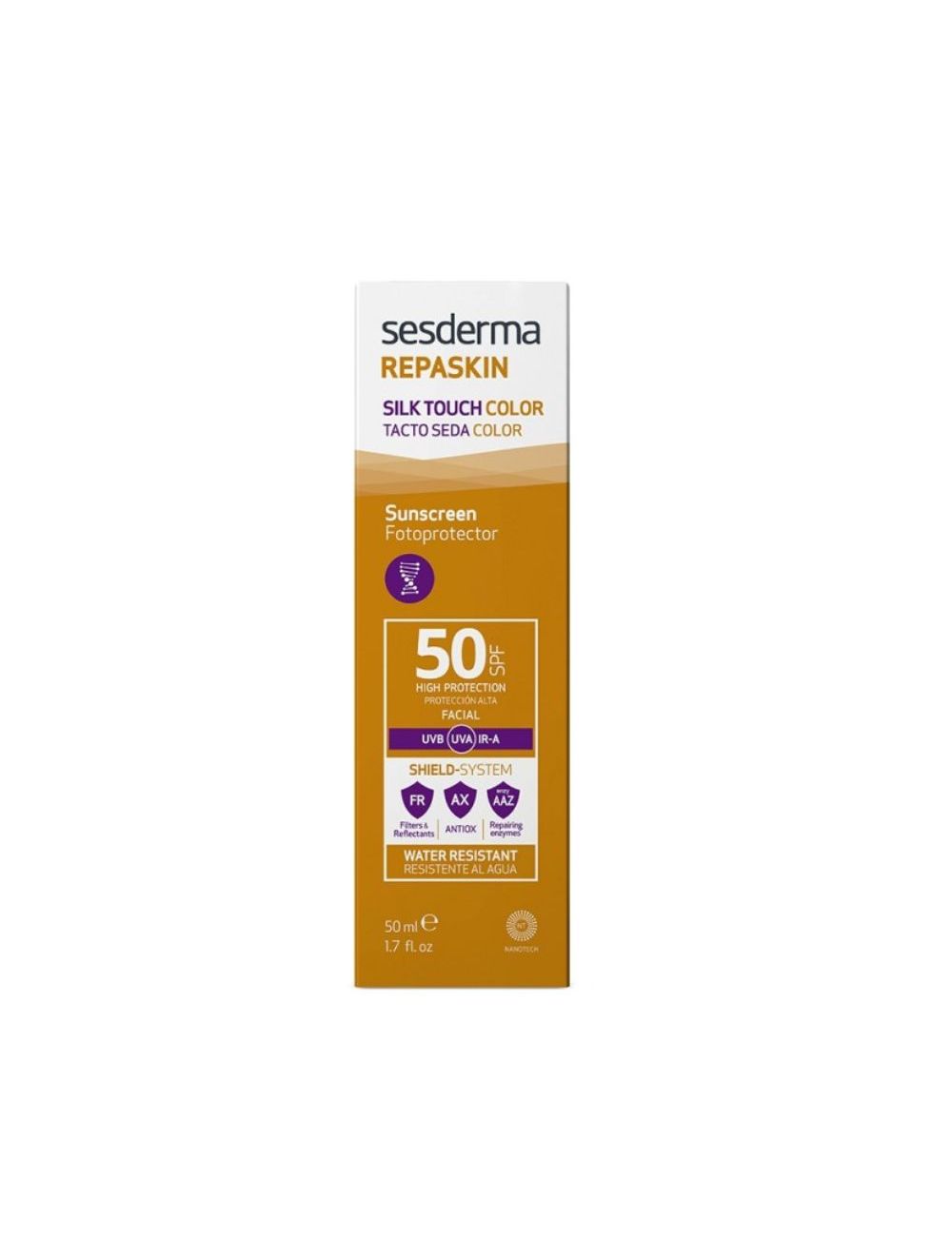 Repaskin Tacto Seda Con Color Spf 50 50 Ml