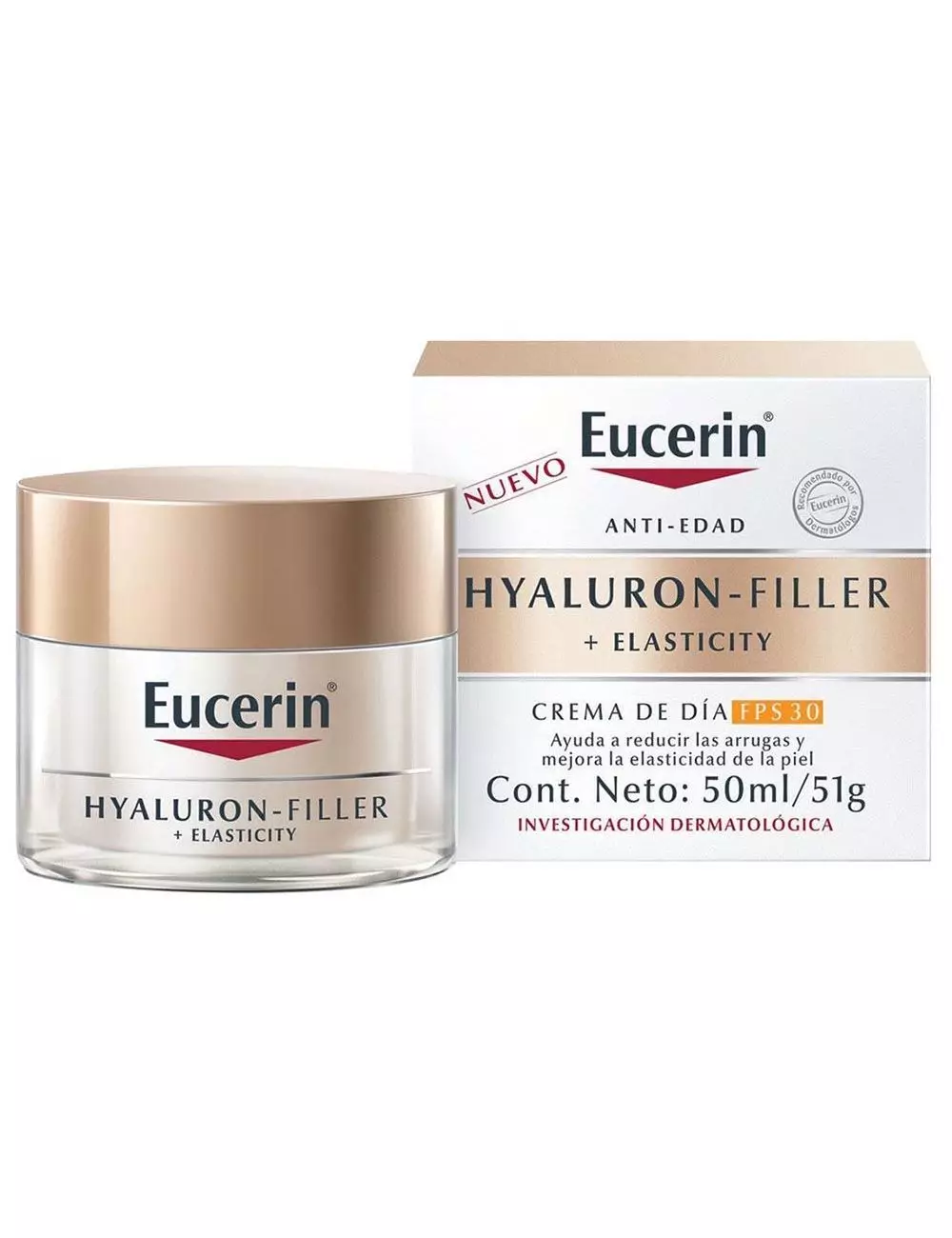 Eucerin Hyaluron Filler + Elasticity Crema Día FPS30 50 mL