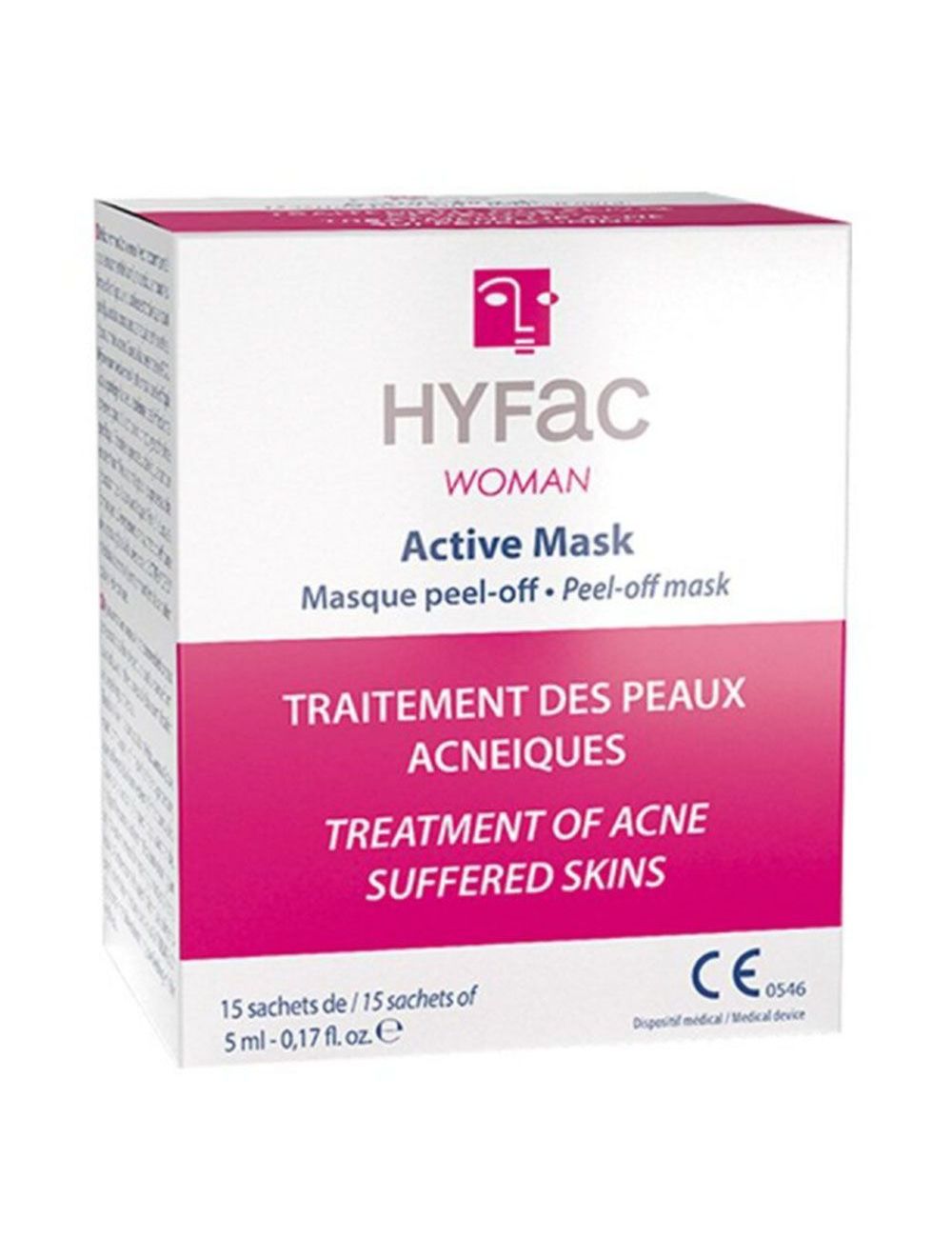 Hyfac Woman - Mascarilla Facial Activa - 15 sachets de 5ml
