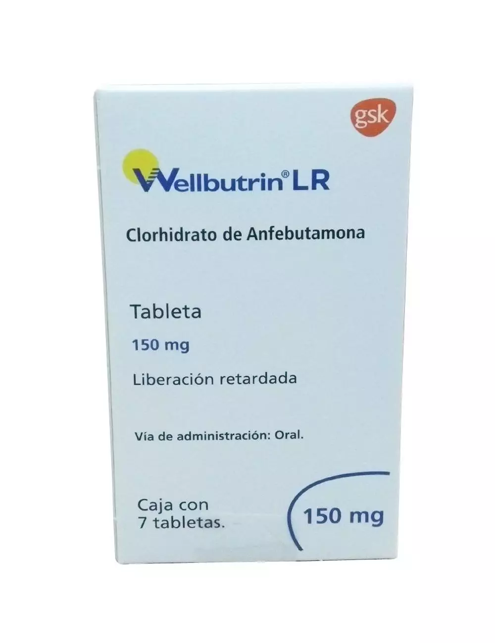 Wellbutrin LR 150 mg Caja Con 7 Tabletas