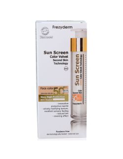 Frezyderm Sun Screen Velvet Cream Color FPS50+ 50 ml