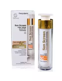 Frezyderm Sun Screen Velvet Cream Color FPS50+ 50 ml