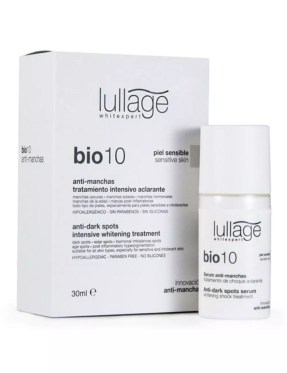 Lullage WhiteXpert Bio 10 Anti-Manchas Piel Sensible 30 mL