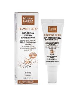 MartiDerm Pigment Zero - Tratamiento Despigmentante FPS 50+ | Tubo 40 mL | Laboratorio Martiderm