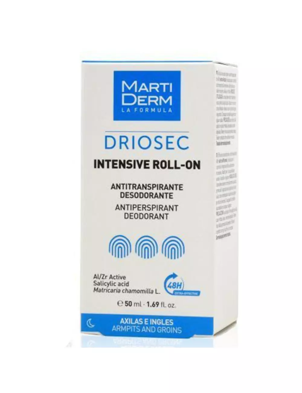 Martiderm Driosec Intensive Roll-On Axilas e Ingles 50 mL