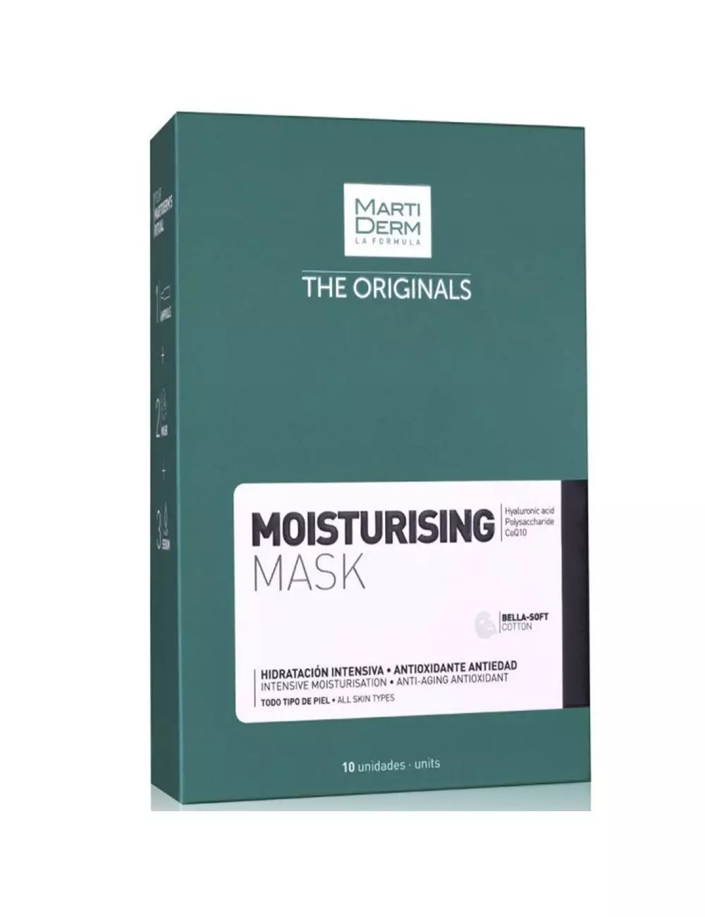 MARTIDERM MOISTURISING MASK - 10 sobres | Hidratación Intensiva + Antiedad | Martiderm