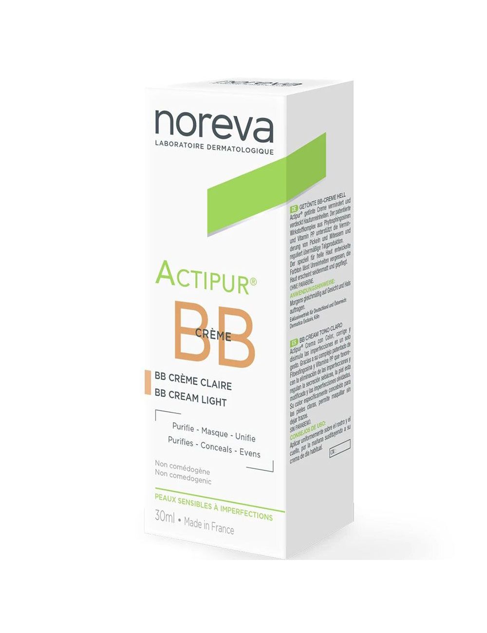 Noreva Actipur Bb Crema Anti-Imperfecciones Claro 30 mL