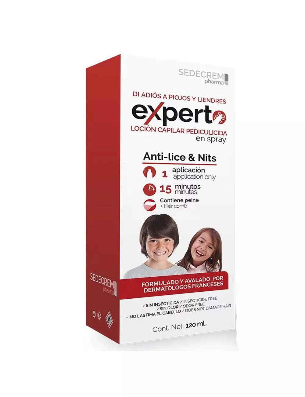 Antipiojos Experto Locion Pediculicida En Spray 120 mL