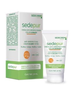 Sedepur Crema Matificante Color Dorado FPS20 30 mL
