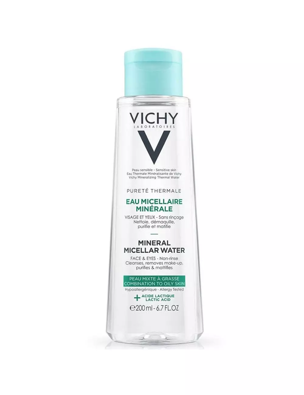 Vichy Pureté Thermale Agua Micelar Piel Mixta 200 mL