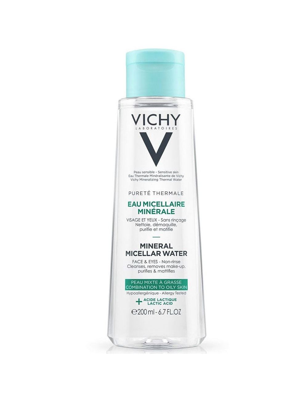 Vichy Pureté Thermale Agua Micelar Piel Mixta 400 mL