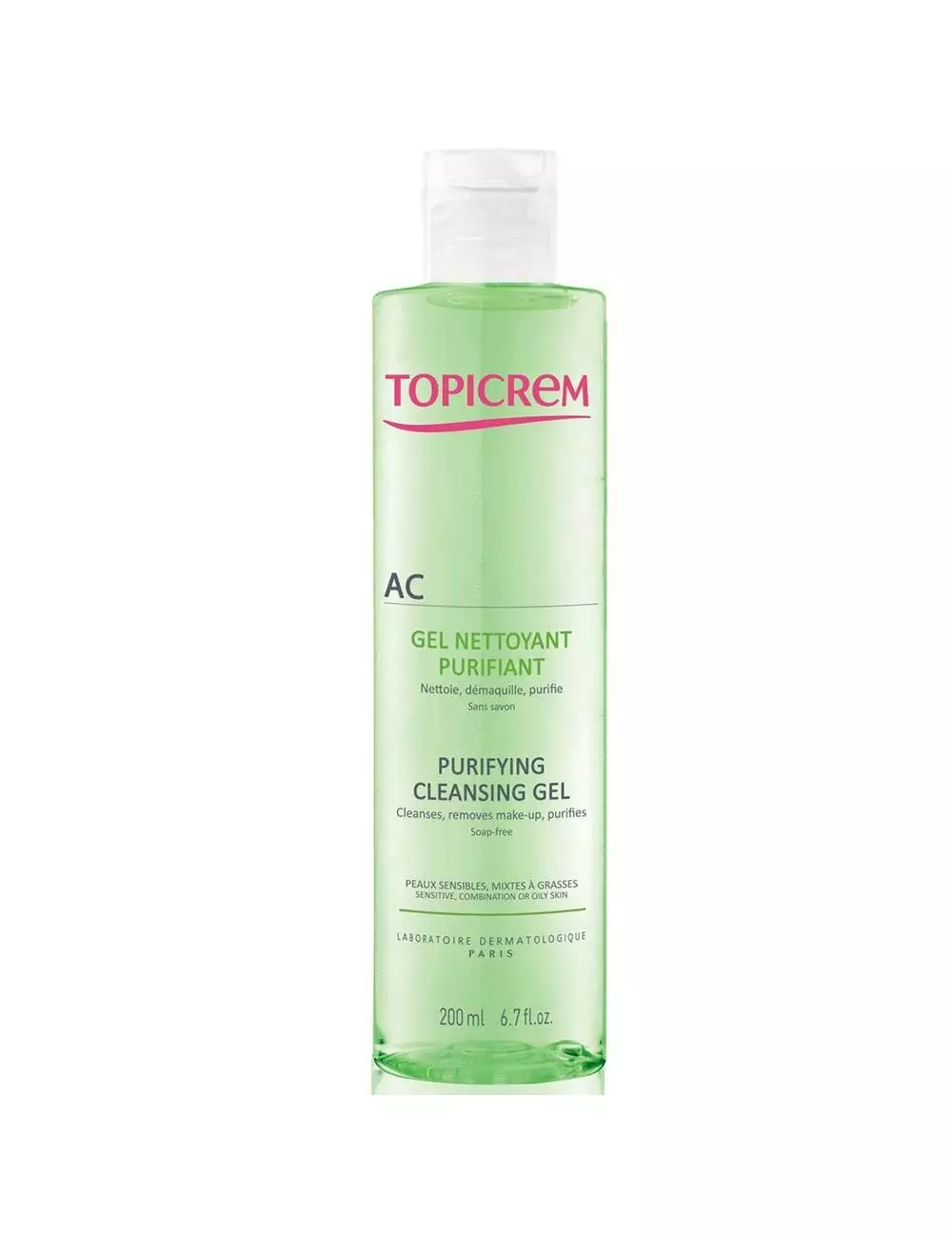 Topicrem Ac Gel Limpiador Purificante 200 mL