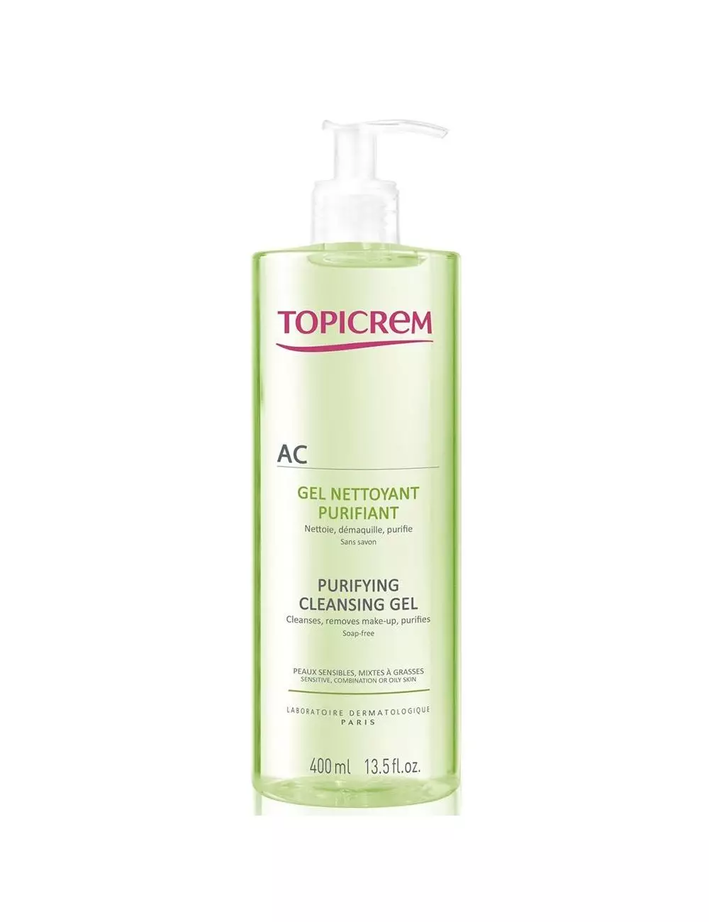 Topicrem Ac Gel Limpiador Purificante 400 mL