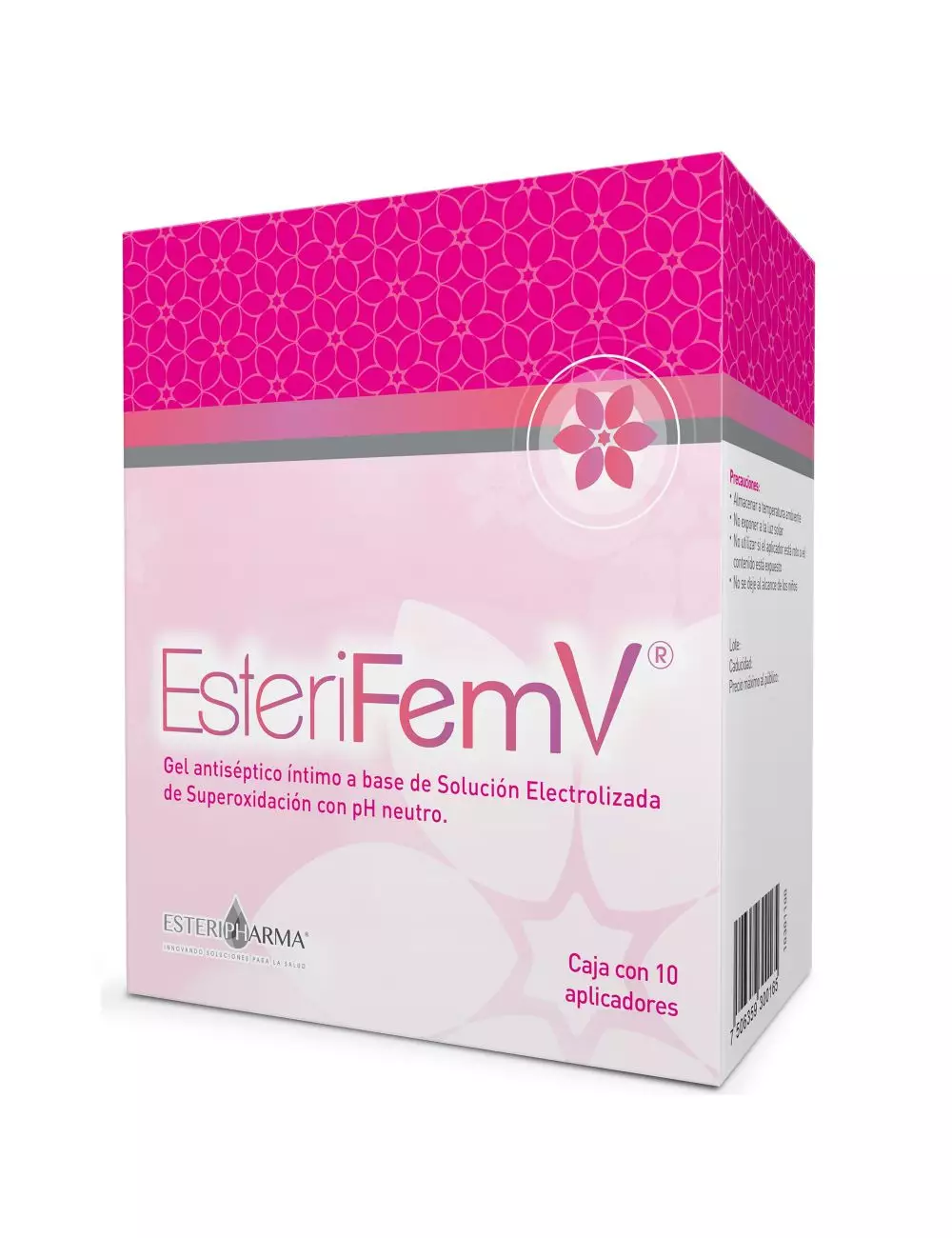 Esterifem V Gel Antiséptico Íntimo Con 10 Aplicadores