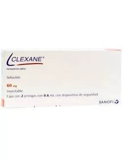 Clexane 60 mg Solución Caja Con 2 Jeringas Con 0.6 mL - RX