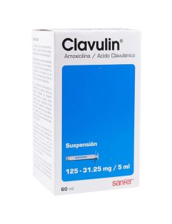 Clavulin 125 mg Suspensión Frasco Con 60 mL -RX2