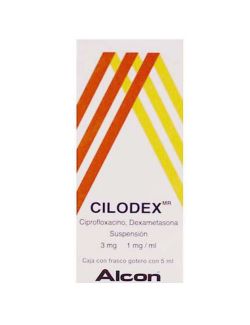 Cilodex (3 mg/1 mg) mL Suspensión Caja Con Frasco Gotero Con 5 mL - RX