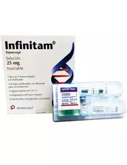 Infinitam® 25 mg (Etanercept) - 4 Frascos Ámpula - Sanfer - RX3