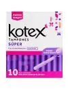 KOTEX TAMPONES F&S SUP C/10