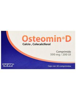 Osteomin D 500 mg Caja Con 30 Comprimidos