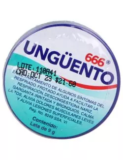 666 Ungüento Lata Con 9 g