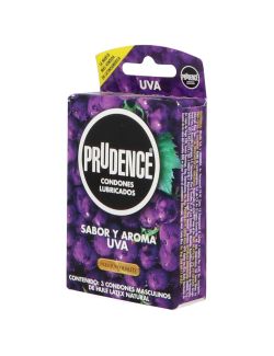 Prudence Sabor Y Aroma Uva Caja Con 3 Condones
