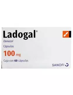 Ladogal® 100 mg (Danazol) - 60 Cápsulas - Sanofi