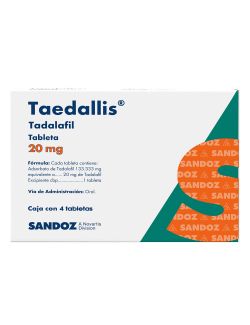 Taedallis 20 mg Caja Con 4 Tabletas