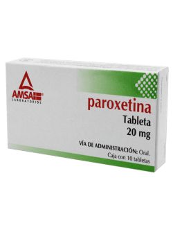 Paroxetina 20 mg Con 10 Tabletas